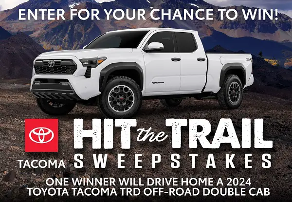 Bass Master Toyota Tacoma Hit the Trail Sweepstakes: Win 2024 Toyota Tacoma