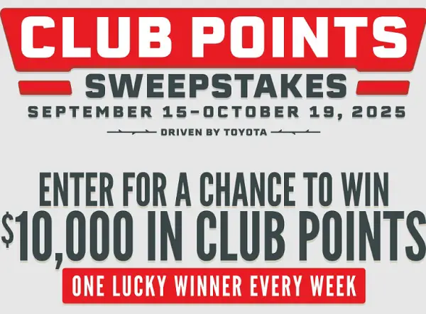 Bass Pro Shops Driven by Toyota Sweepstakes – Win $10,000 in CLUB Points Weekly!