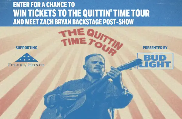 Zach Bryan Tour Tickets Giveaway: Win Quitting Time Tour Tickets & Meet & Greet