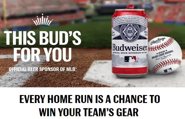 Budweiser MLB Home Run Giveaway: Win $50 Fanatics Gift Card (6,000 Winners)