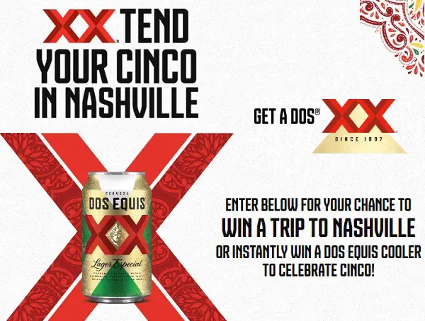 Dos Equis XXTend Cinco Gift Card Giveaway: Instant Win 1,200 in Gift Cards & Free Coolers