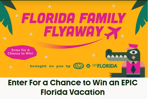 Camp Florida Vacation Giveaway: Win Free Family Vacations (4 Winners)