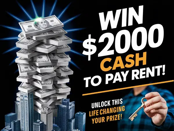 Verizon Pay Rent Sweepstakes: Win $2000 Cash (2 Winners)