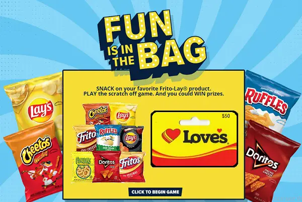 Frito-Lay Fun Is in The Bag Instant Win Game (4120 Prizes)