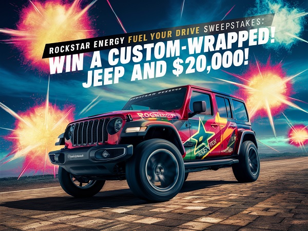 Fuel Your Drive Sweepstakes: Win a Custom-Wrapped Jeep Wrangler and $20,000 Cash