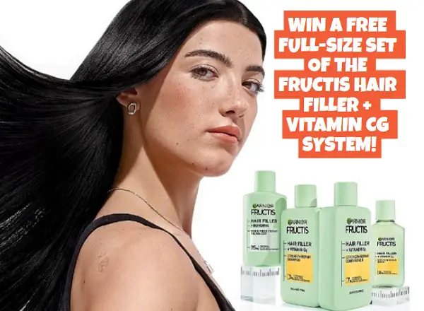 Win a free set of the Fructis Hair Filler + Vitamin Cg system! (50 Winners)