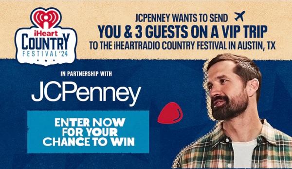 iHeartRadio JCPenney Giveaway: Win a Trip to iHeartCountry Festival & Meet Walker Hayes