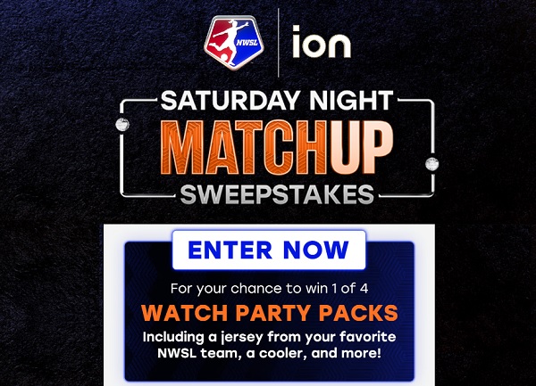 NWSL On ION Saturday Night Sweepstakes: Win Free Watch Party Pack (Weekly Winners)