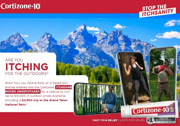Itchsanity Moves Sweepstakes: Win a Trip to Grand Teton National Park & Weekly Prizes