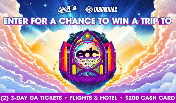 Live Nation Ghost Energy Vegas Trip Giveaway