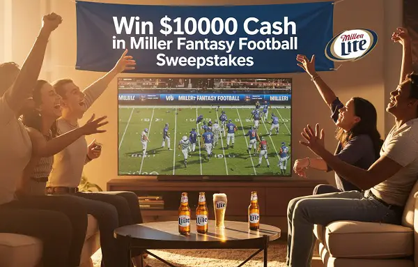 Miller Lite Fantasy Football Sweepstakes – Win $10,000 Cash!