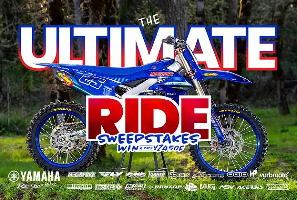 Motosport Ultimate Ride Sweepstakes – Win a 2025 Yamaha YZ450F + Weekly MX Prize Packages!