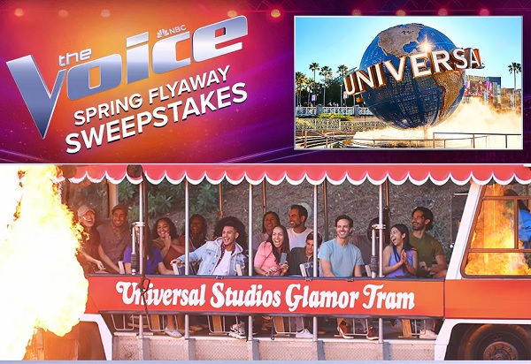 NBC Voice Sweepstakes 2024: Win a Universal Theme Park Vacation