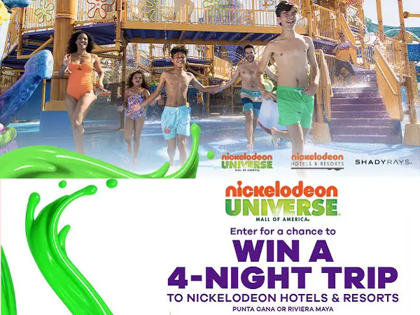 Win 4-Night Trip to Nickelodeon Hotels & Resorts Destination!