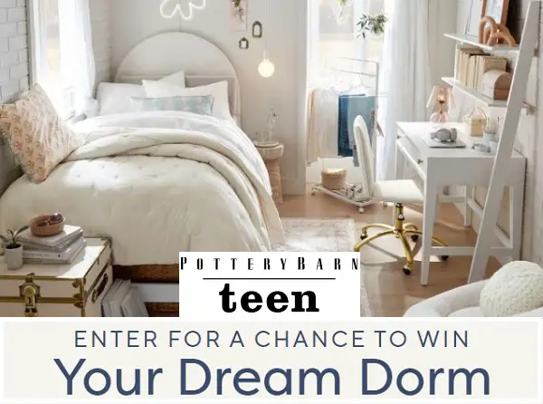 $1500 Pottery Barn Teen Gift Card Giveaway: Win Dorm Room Makeover