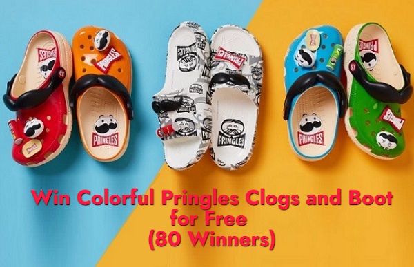 Win Colorful Pringles Clogs and Boot for Free (80 Winners)