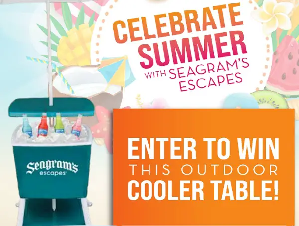 Seagram's Escapes Summer Giveaway: Win a Cooler Table (50 Prizes)