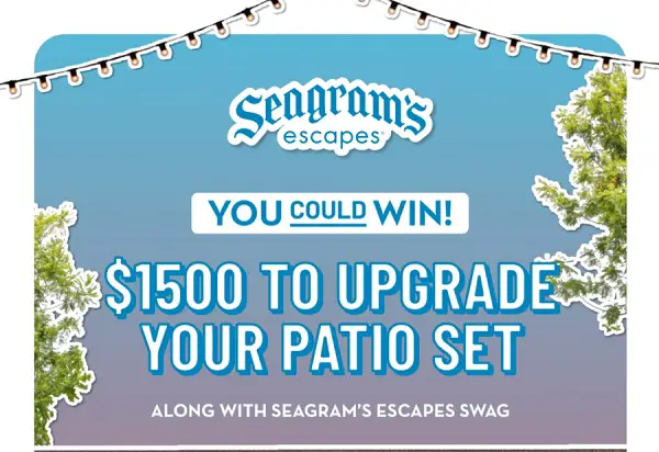 Seagram Escapes Make Your Patio Pop Giveaway: Win $1500 Visa Gift Card & More