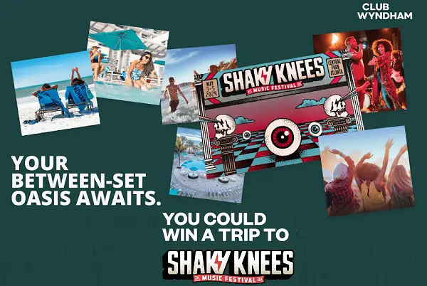 Shaky Knees Music Festival Giveaway: Win a Trip & Free Vacation at Club Wyndham Hotel