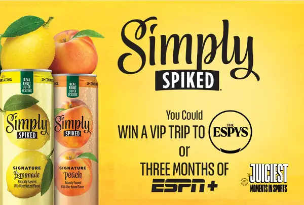 Simply Spiked Summer Giveaway: Win a Trip to ESPYS Award Show & ESPN+ Subscription
