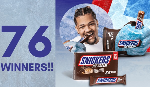 Snickers Ice Cream Chiller Sweepstakes (76 Winners)
