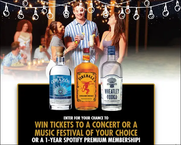 Spring Sipping Concert Tickets Giveaway: Win up to $1K Free Gift Cards (50+ Winners)