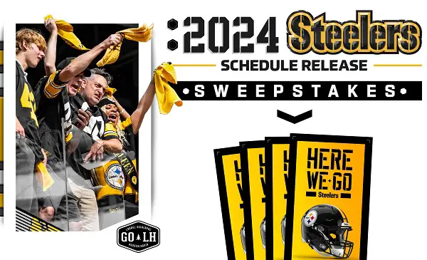 Steelers Schedule Sweepstakes: Win Free Steelers Game Tickets, On-Field Passes & Free Stay