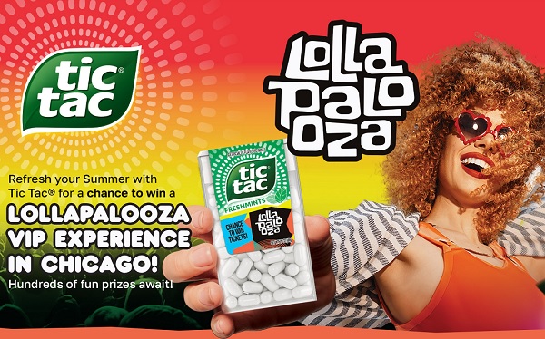 Tic Tac Summer Sweepstakes – Win a Lollapalooza VIP Experience & Instant Prizes!