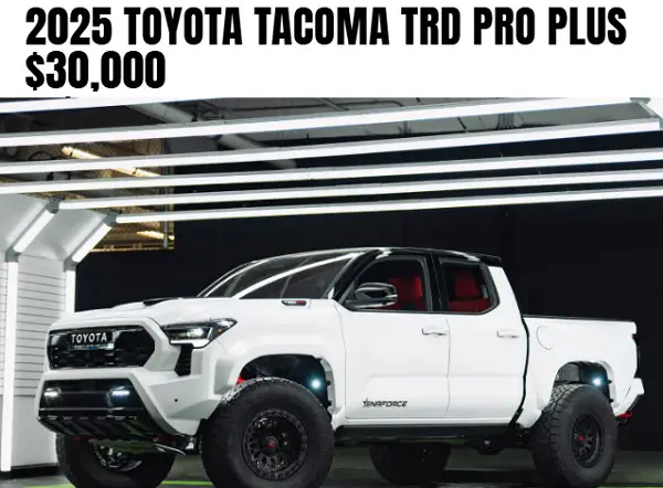 Enrforce Toyota Giveaway – Win a Tacoma TRD Pro + $30,000 Cash