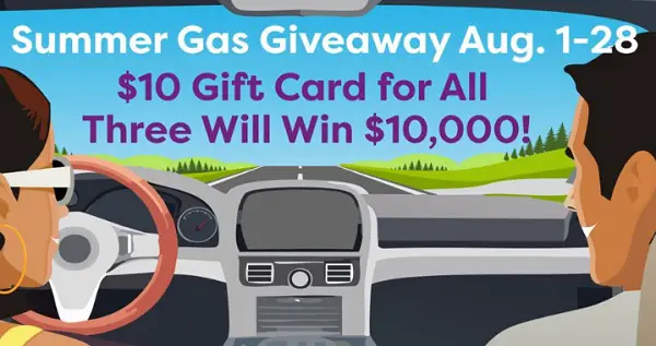 Vitalant Gas Giveaway: Win $10,000 Prepaid Gift Cards for Free Gas & up to $20 Gift Cards