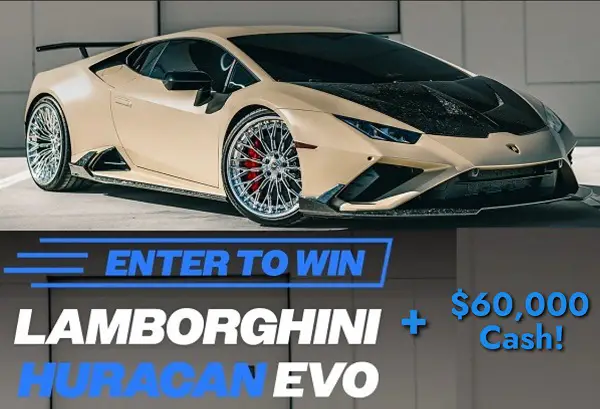 RS32 Giveaway: Win a Lamborghini Huracan & $60,000 Cash Prize