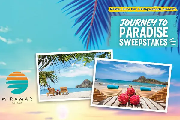 Journey to Paradise Sweepstakes: Win a Trip to Miramar Surf Camp in Nicaragua!