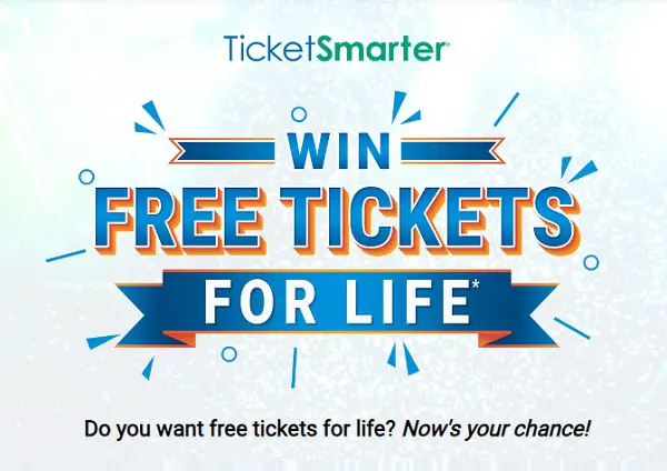TicketSmarter Win Free Tickets for Life Giveaway (Monthly Prizes)