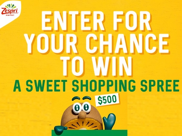 ZESPRI $500 Grocery Shopping Spree Giveaway (10+ Winners)