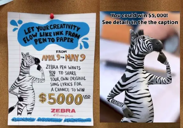 Zebra Pen Cash Giveaway: Win $5,000 Free Cash Prize