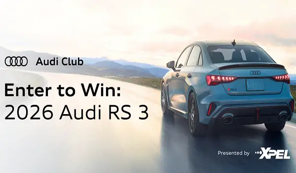 Audi Club Sweepstakes 2025: Win a 2026 Audi RS 3 + $10,000 XPEL Credit!