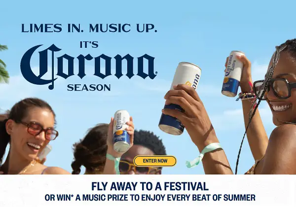 Corona Summer Sweepstakes 2025 – Win a Flyaway Trip to a Music Festival and More!