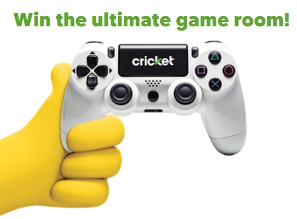 Cricket Wireless Level Up Sweepstakes 2025 - Win the Ultimate Game Room Setup (5 Winners)