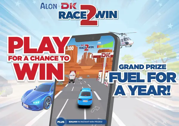 DK Fuel Race 2 Win Instant Win Game and Sweepstakes: Win Free Fuel for a Year + 1,757 Instant Prizes!