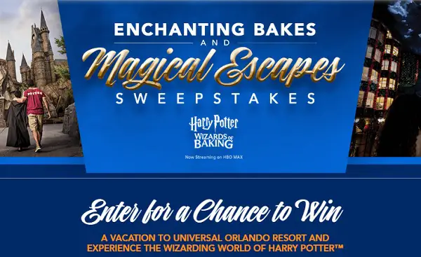 Food Network Enchanting Bakes and Magical Escapes Sweepstakes 2025 — Win a Universal Orlando Resort Vacation