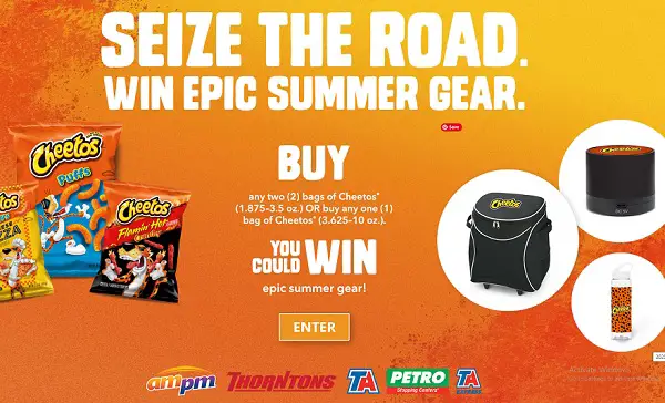 Cheetos Untouchable Cheesy Swag Sweepstakes – Over 1,300 Prizes to Score!