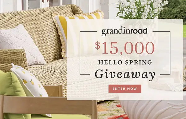 Grandin Road Spring Home Makeover Giveaway: Win $5,000 Décor Shopping Spree! (3 Winners)