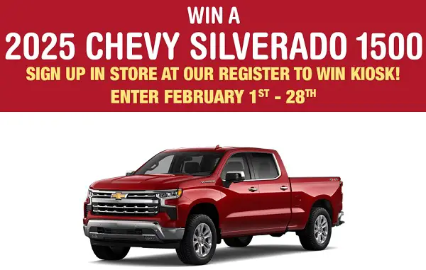 Win A 2025 Chevy Silverado 1500 for Free!