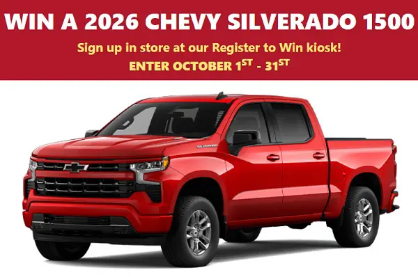 Menards Truck Sweepstakes – Score a 2026 Chevy Silverado 1500