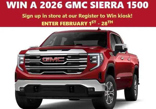 Menards GMC Sierra Giveaway — Win a 2026 GMC Sierra 1500 Truck