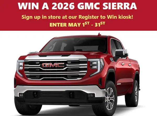 Menards GMC Sierra Giveaway — Win a 2026 GMC Sierra 1500 Truck
