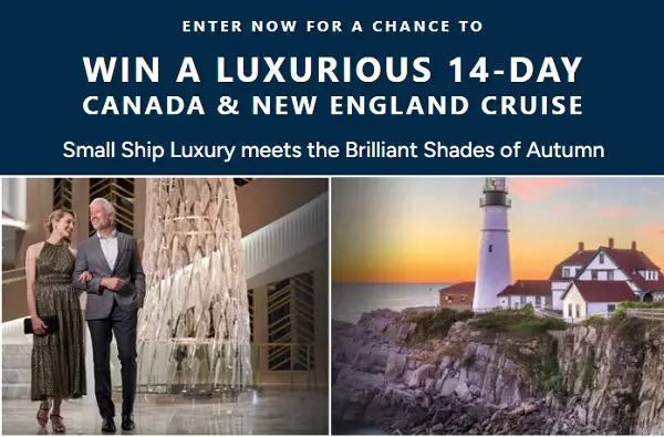 Win a 14-Day Luxury Cruise to Canada & New England with Oceania