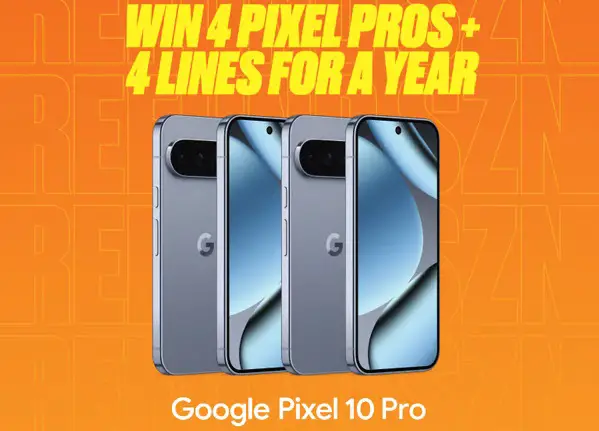 Win a Four Google Pixel 10 Pro + Boost Mobile $25 Unlimited Plan! (5 Winners)