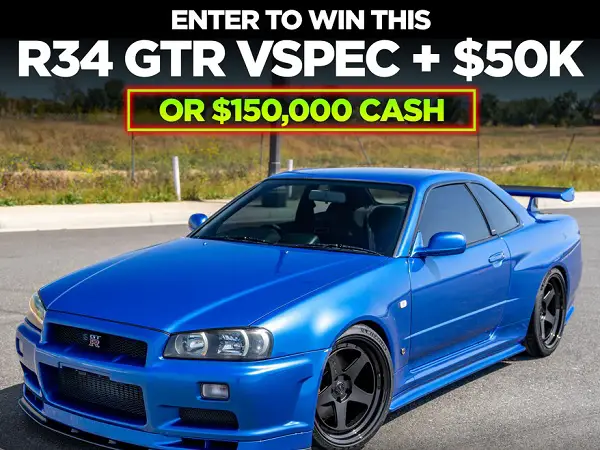 Tuner Cult Nissan Skyline Giveaway 2025: Win a 1999 GT-R V-Spec + $50,000 or $150,000 Cash!