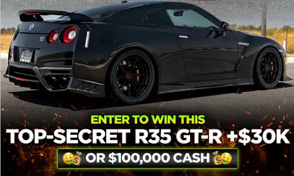 Tuner Cult Nissan Car Giveaway – Win a Top Secret R35 GT-R or Up to $100,000 Cash